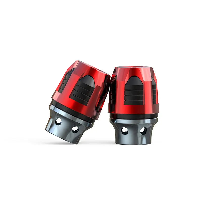 Aluminum alloy fork cup pair in multiple anodic colours for motorcycle and electric car front axles