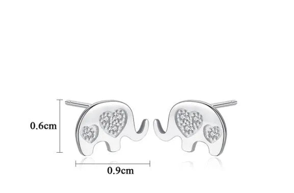 Small Korean geometric earrings in gold or silver, 0.6cm wide by 0.9cm high.