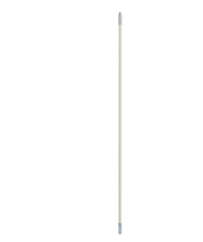 Flexible 600mm long dryer vent and chimney cleaning brush with nylon bristles.