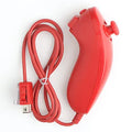 Wii left and right gamepad controllers with hand straps and rubber sleeve accessory