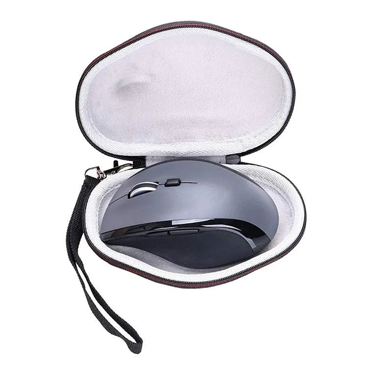 Black mouse protection sleeve case for Logitech M720 with grey interior
