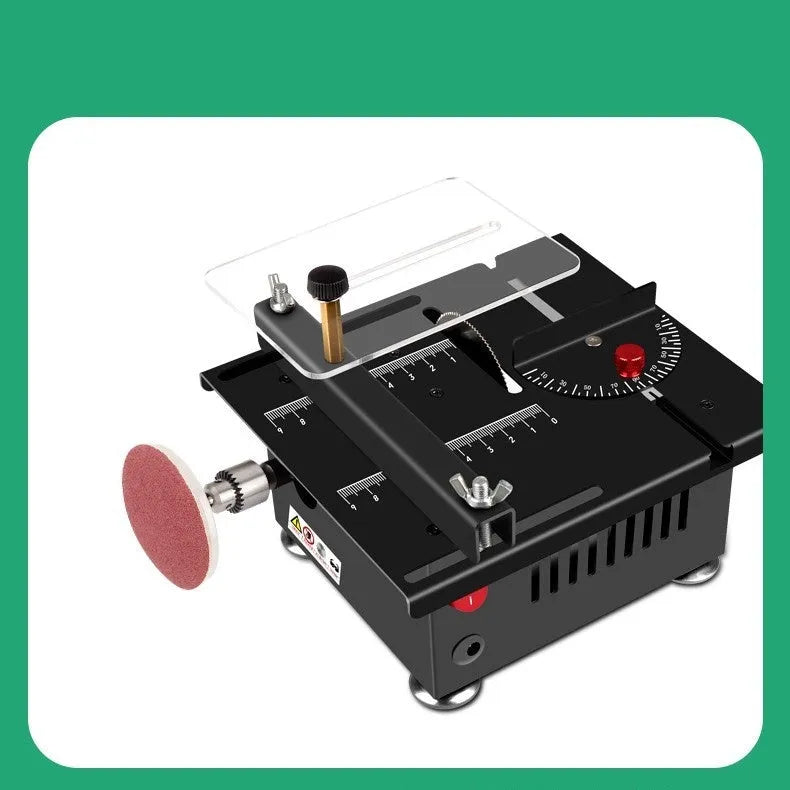 Metal lithium ion micro household desktop saw body with Angle Package Five and US charger