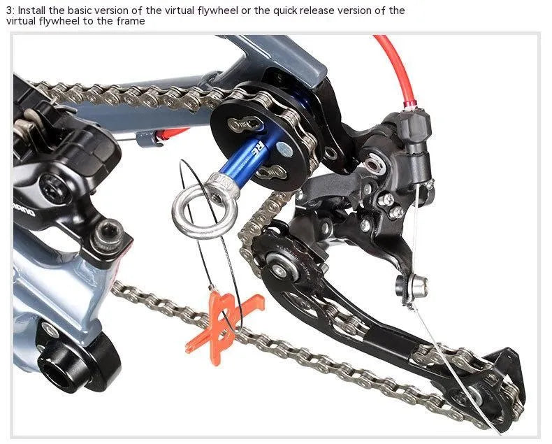 Aluminium bicycle chain holder tool shown in barrel shaft, basic and quick release versions.