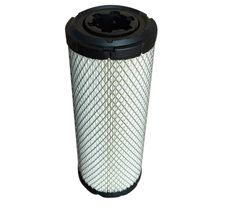 Donaldson 1027 air filter with wood pulp construction showing dimensional specifications
