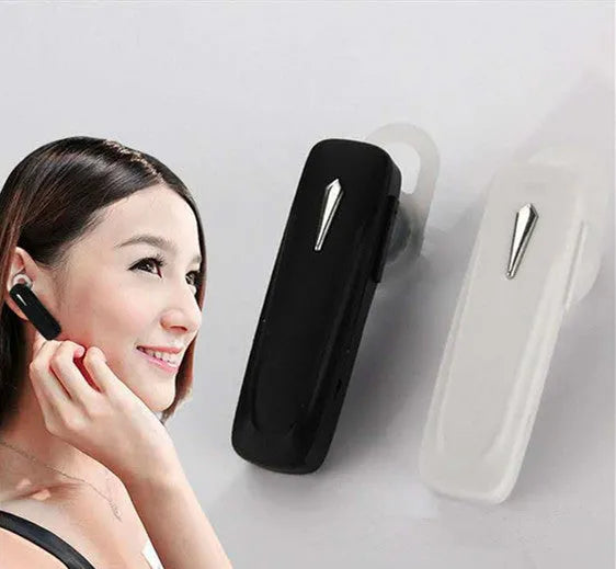 M163 Bluetooth car headset with controls for volume, calls, and music selection