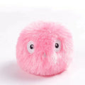 Interactive cat toy ball in blue, pink or yellow colours with 55mm diameter for touch-activated animal sounds