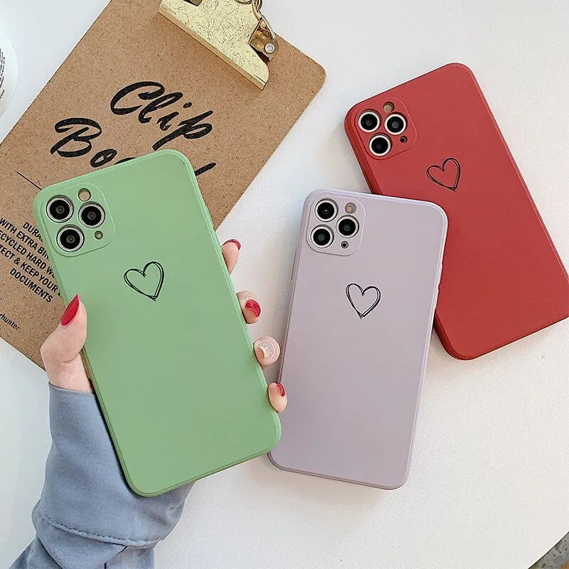 Silicone back cover phone case for Apple iPhone in multiple colour options.