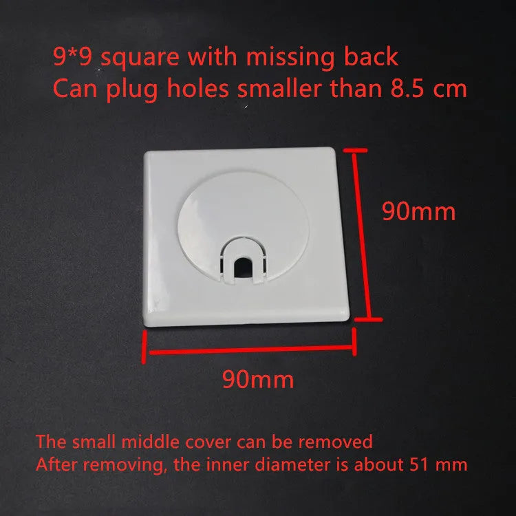 ABS plastic decorative sticker covering rings with 3M adhesive for wall hole concealment