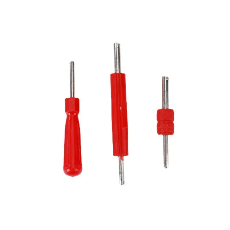 Single-head aluminium alloy twist valve wrench tool in one of three colour styles.