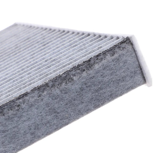 Grey air conditioning filter element for Geely cars, dimensions 215x210x30mm