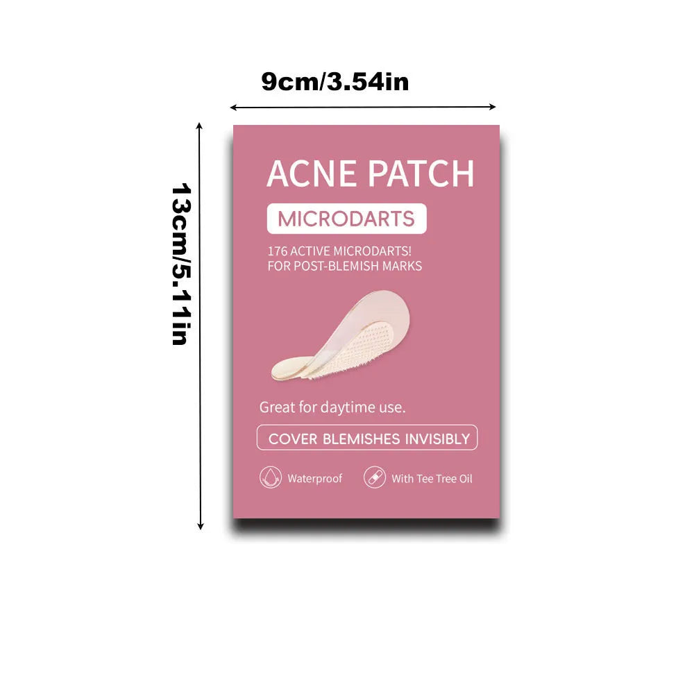 9-piece box of mild desalting acne patches for pimple and closed acne treatment