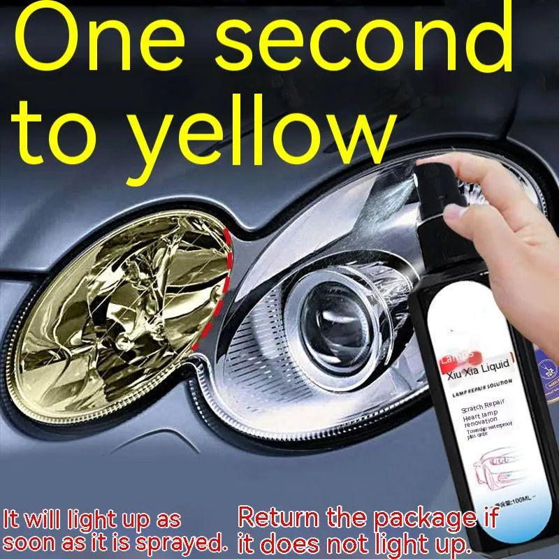 100ml bottle of car headlight restoration liquid for plastic lens cleaning