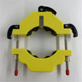 Yellow bottle cutter tool for cutting glass beer and wine bottles in DIY crafts
