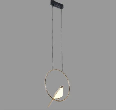 Modern simple iron chandelier in aluminium alloy with adjustable height for living room and hall lighting