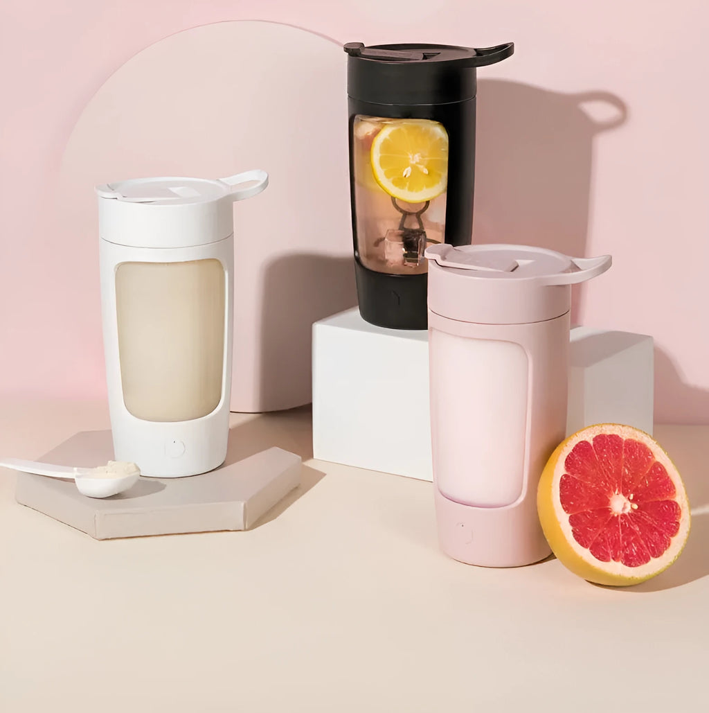 Portable juice blender automatic mixing cup in four colours with 650ml capacity