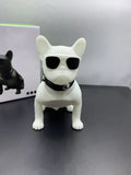 Mini bulldog-shaped Bluetooth wireless speaker in black, red or white colours with 10m range