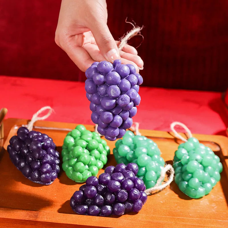 Purple and green grape handmade soap bars for face and body cleansing