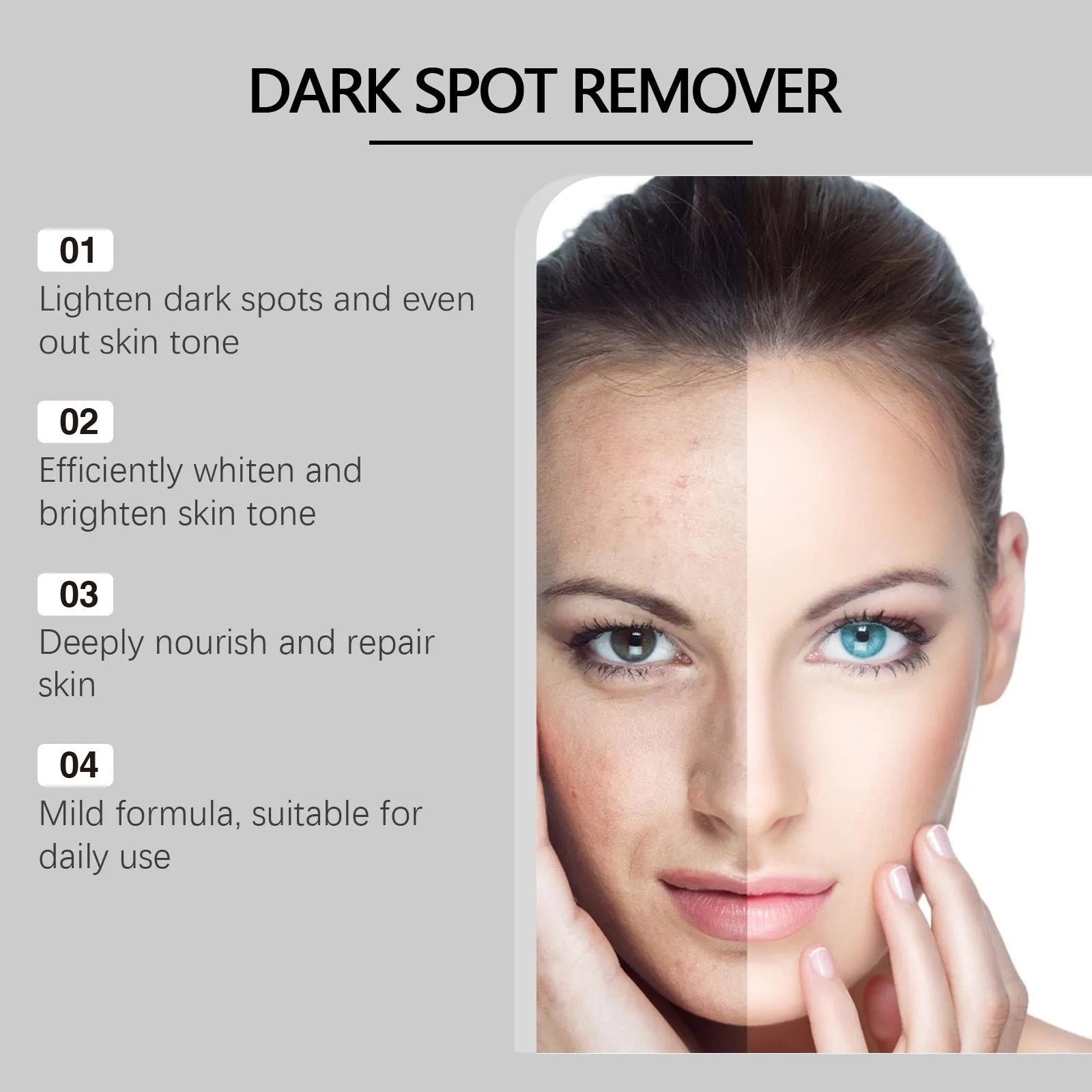 15g Facial Essence Cream jar with brightening ingredients including Vitamin C and Jojoba Oil