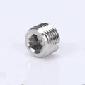 304 stainless steel hexagonal pipe plug with 3/8 inch thread for bulkhead fittings