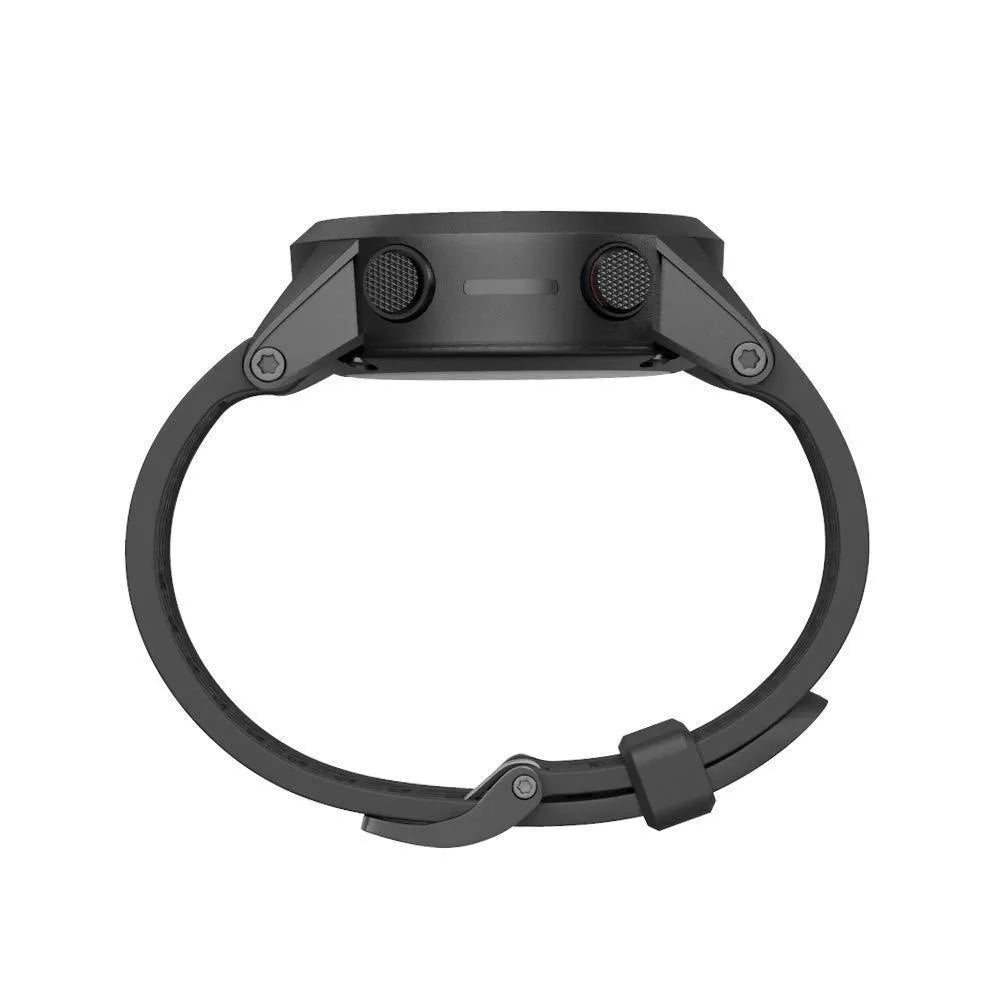Jiaming 26mm silicone watch strap with stainless steel watch-button in multiple colour options