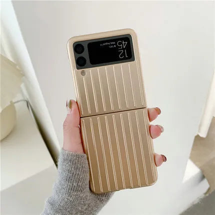 Samsung Z Flip3 ultra-thin flip case in seven colour options showing black red pink silver gold sky blue and light green