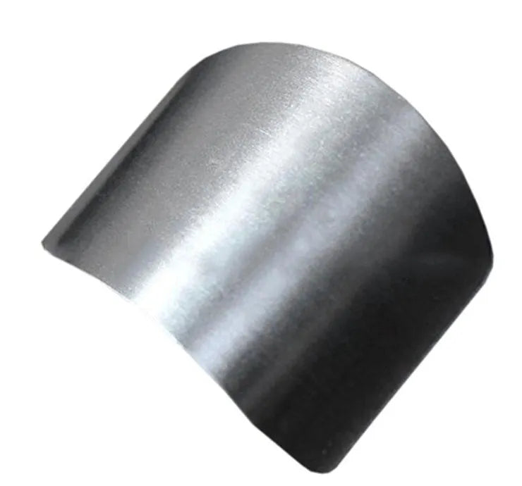 Stainless steel hand guard for finger protection when cutting vegetables
