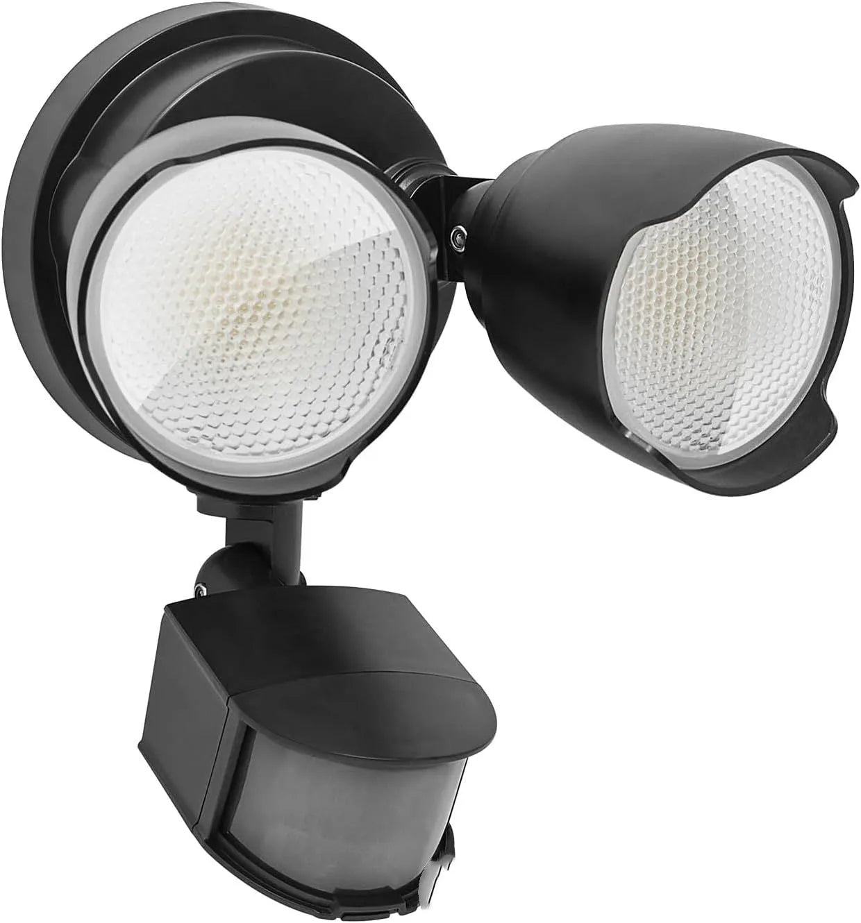 White LED human body induction security flood light with motion sensor for outdoor use