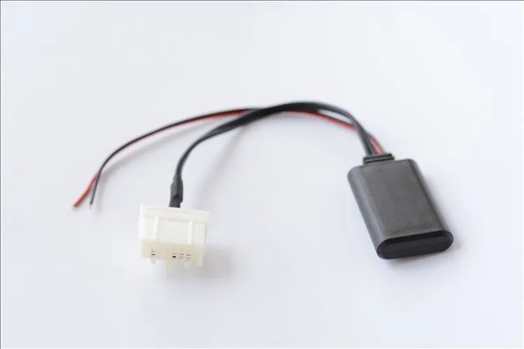 Black Bluetooth audio adapter cable for Mazda cars with AUX port, compatible with models from 2006.