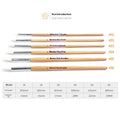 Six-piece artistic wooden pointed hook pen brush set for conventional painting and wool line work