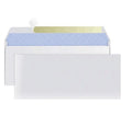 Blue confidential envelope with anti-opening adhesive packaging measuring 105x240mm