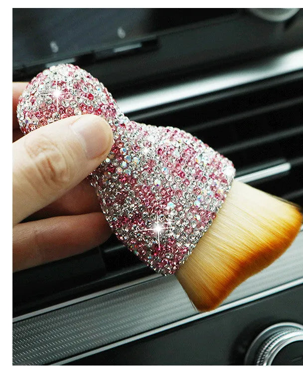 Soft PVC car interior cleaning brush for dust removal with 10cm length