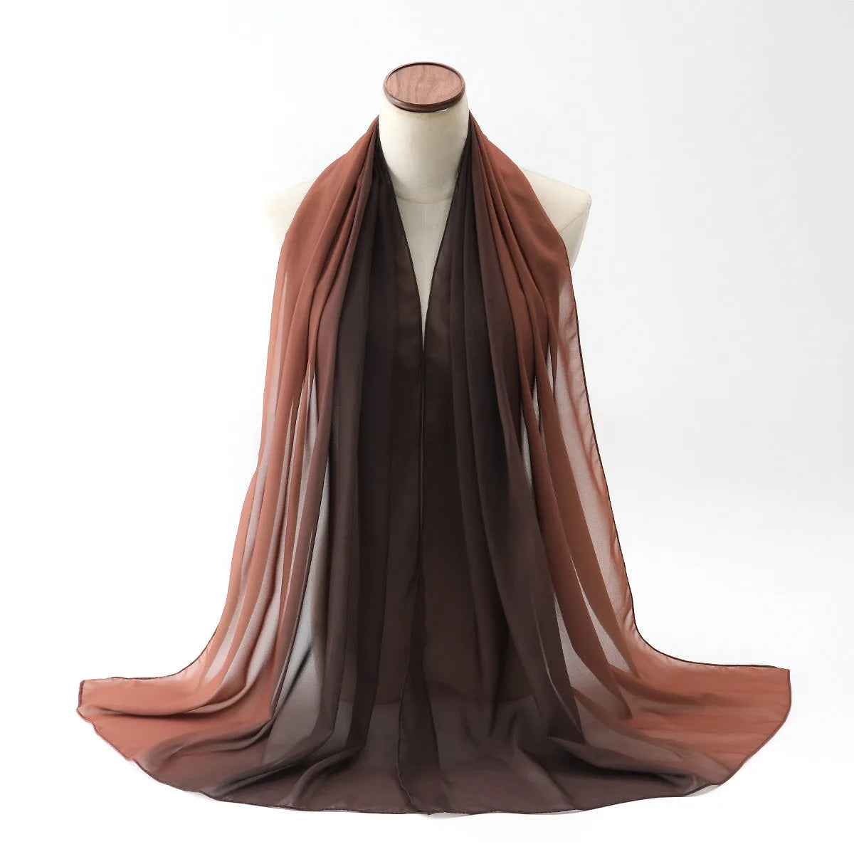 Women's bubble towel texture summer scarf in polyester chiffon showing colour options and 175cm length