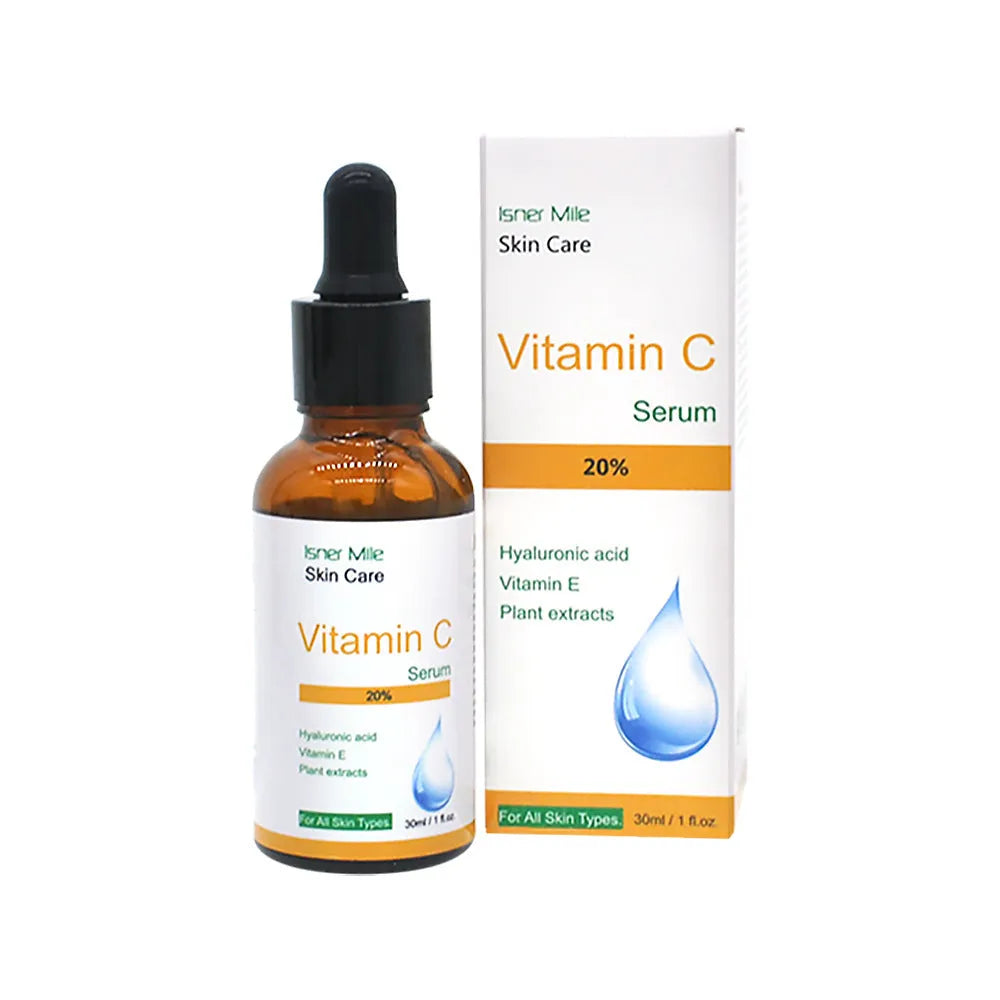 30ml bottle of Vitamin C essence serum for brightening uneven and dull skin