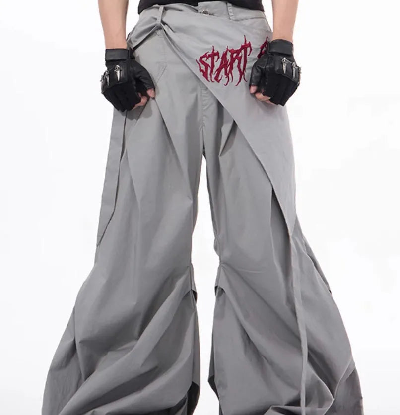 Boys wide-leg trousers in refined Korean style available in black grey white solid colours