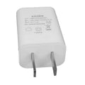 Thin white 5V 1A USB charger with international plug pins for mobile phones