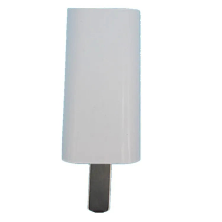 Thin white 5V 1A USB charger with international plug pins for mobile phones