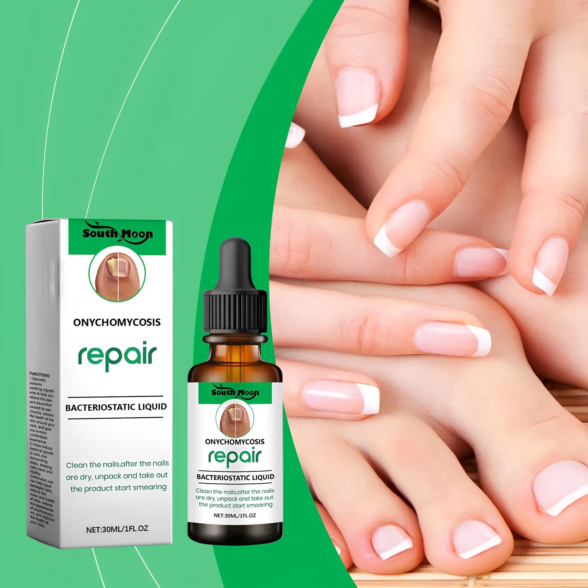 30ml nail care nursing solution bottle for gentle daily cleaning of natural and artificial nails