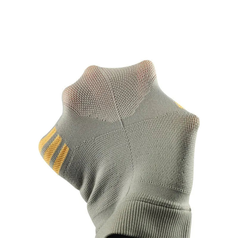 Sports knee pads for aerobics and basketball in various colours on a grey background.