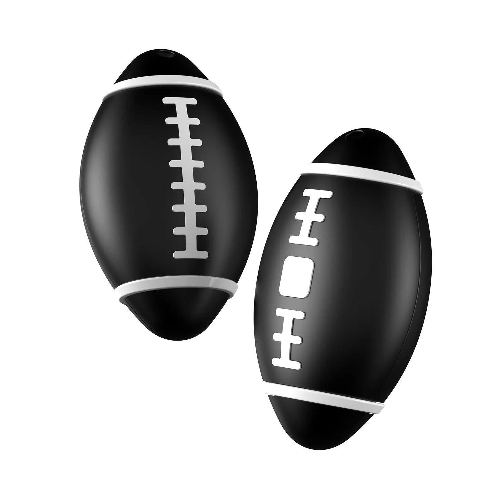 F06 Rugby electronic anti-loss alarm device in black, brown, or green with 31.8mm diameter ABS housing