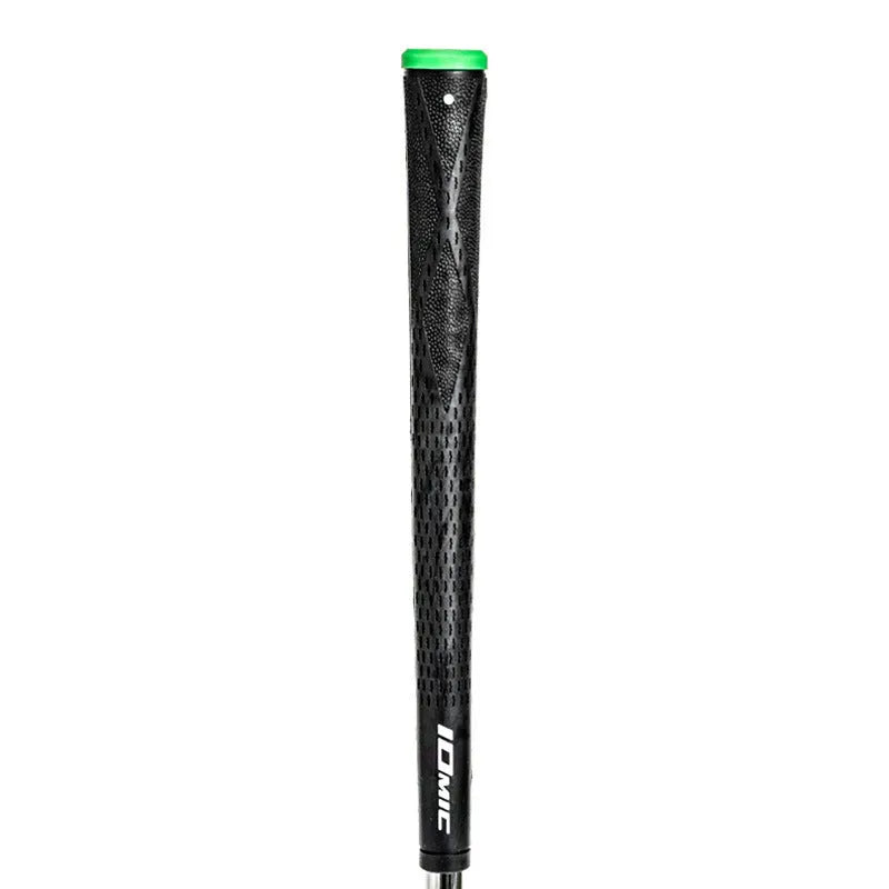 TPE golf club grip showing colour options including pink, red, blue, white, and black variations