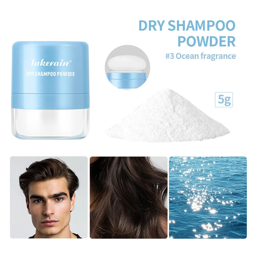 Disposable dry shampoo powder with sponge headband and mirror in 5g size