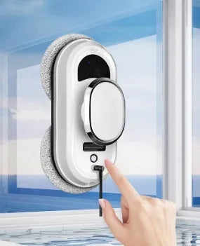 White full-automatic high altitude cleaning machine for window cleaning with remote control