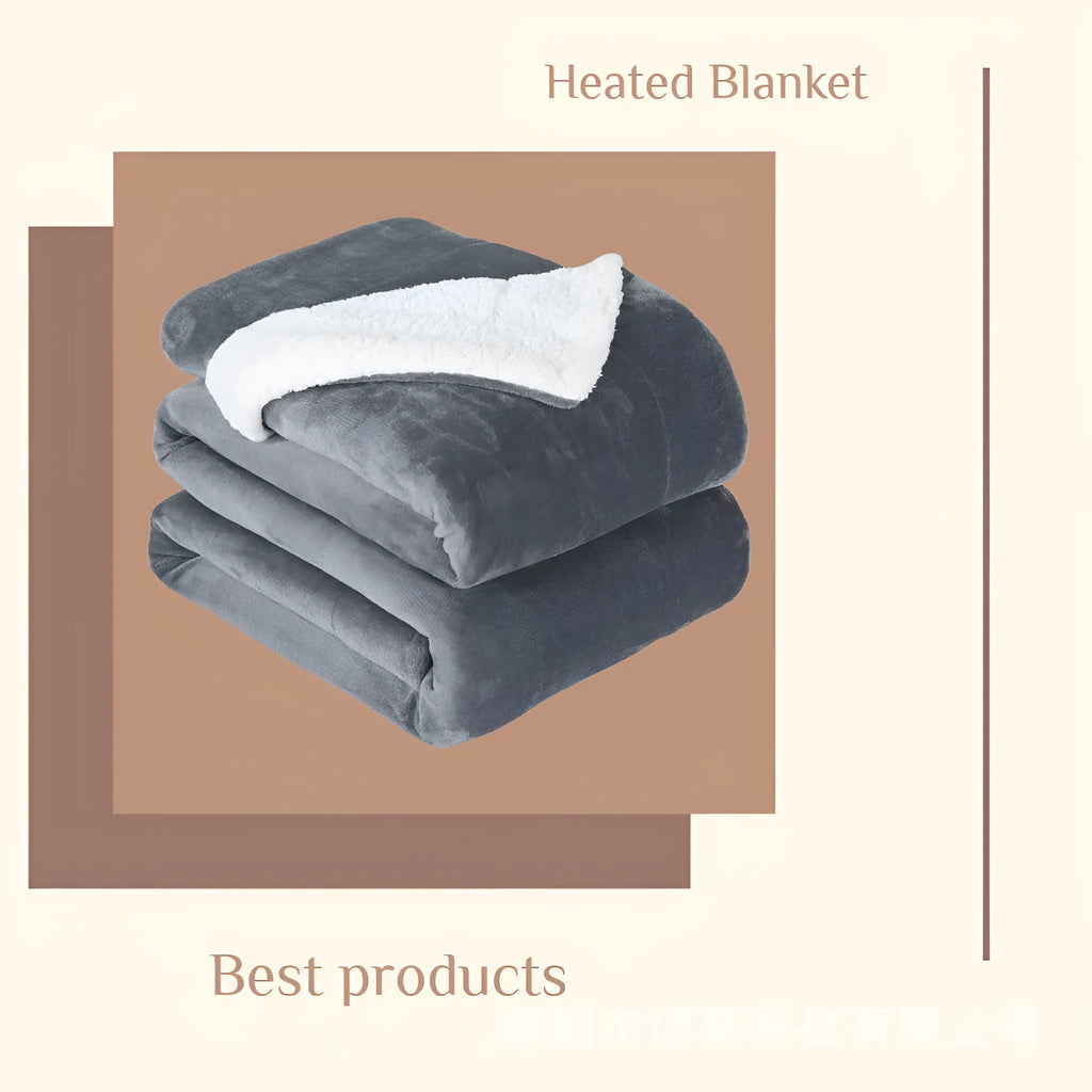 USB electric heating blanket with intelligent temperature control on desk