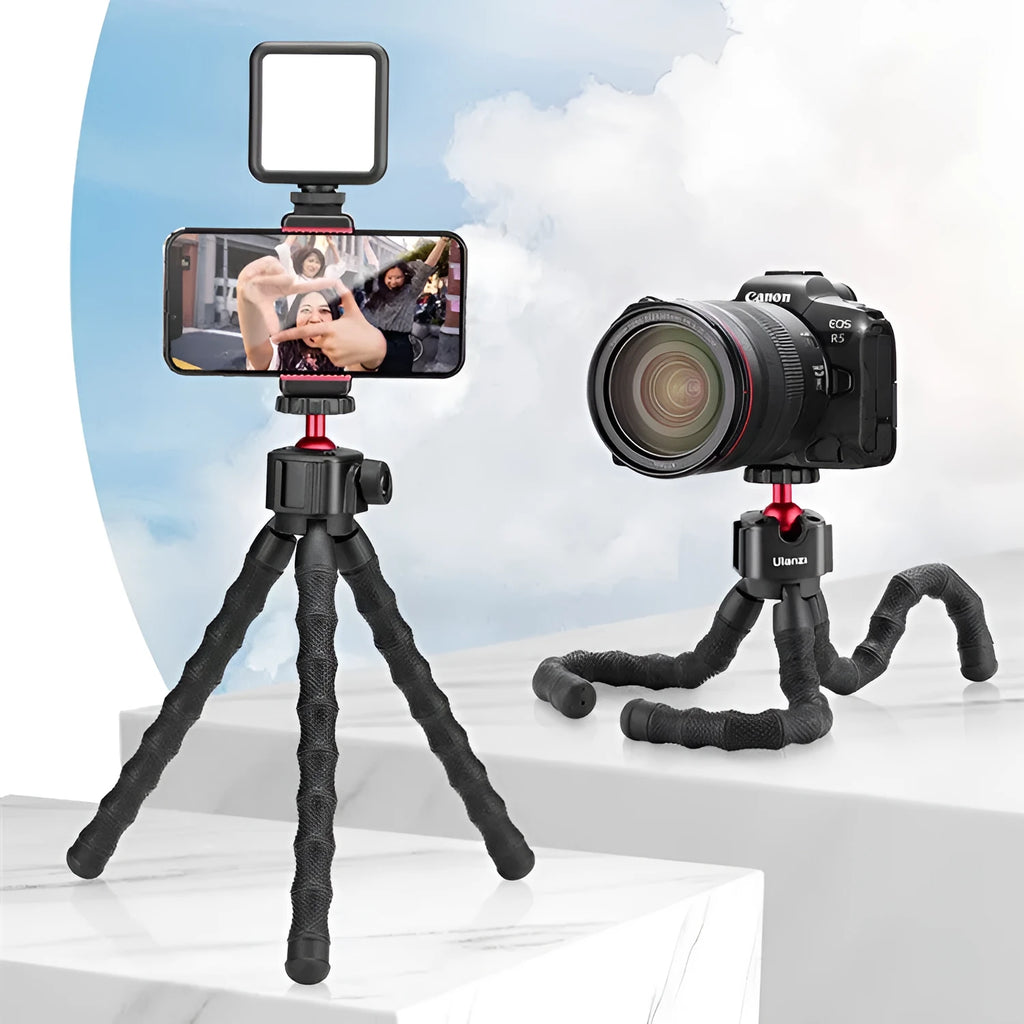 Adjustable photography tripod from the 2985-set vlogging and video suite