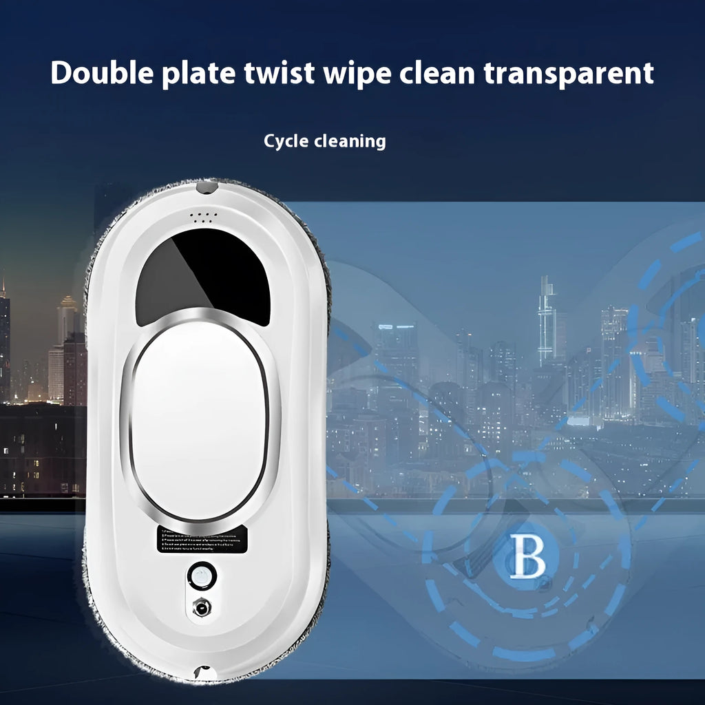 White full-automatic high altitude cleaning machine for window cleaning with remote control