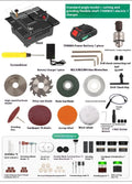 Metal lithium ion micro household desktop saw body with Angle Package Five and US charger