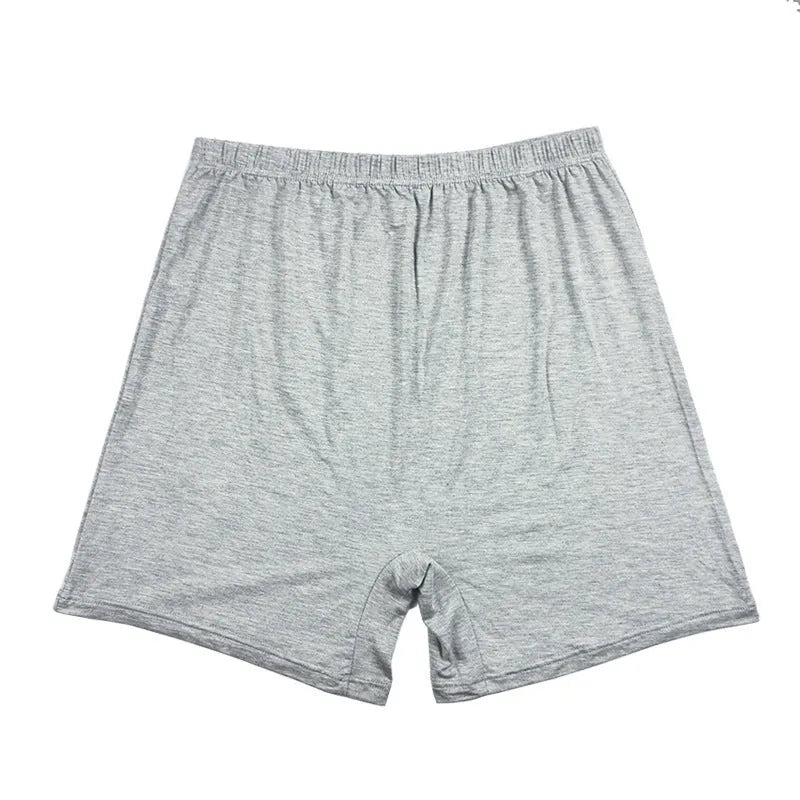 Men's solid colour high-waist boxer shorts in modal fabric on a white background