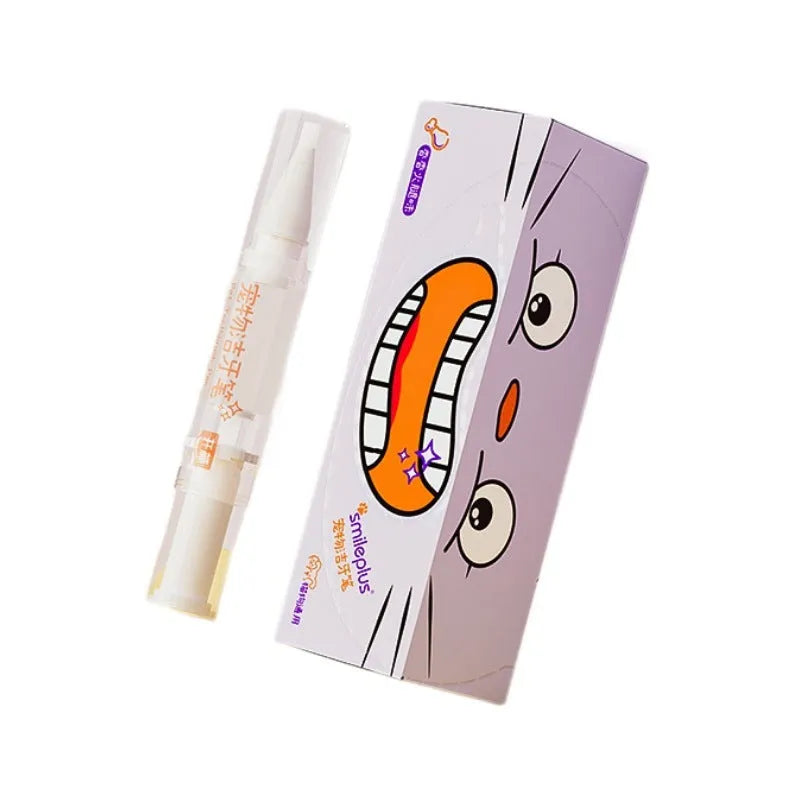 5ml pet toothbrush pen for dog and cat teeth cleaning with dental gel and brush applicator