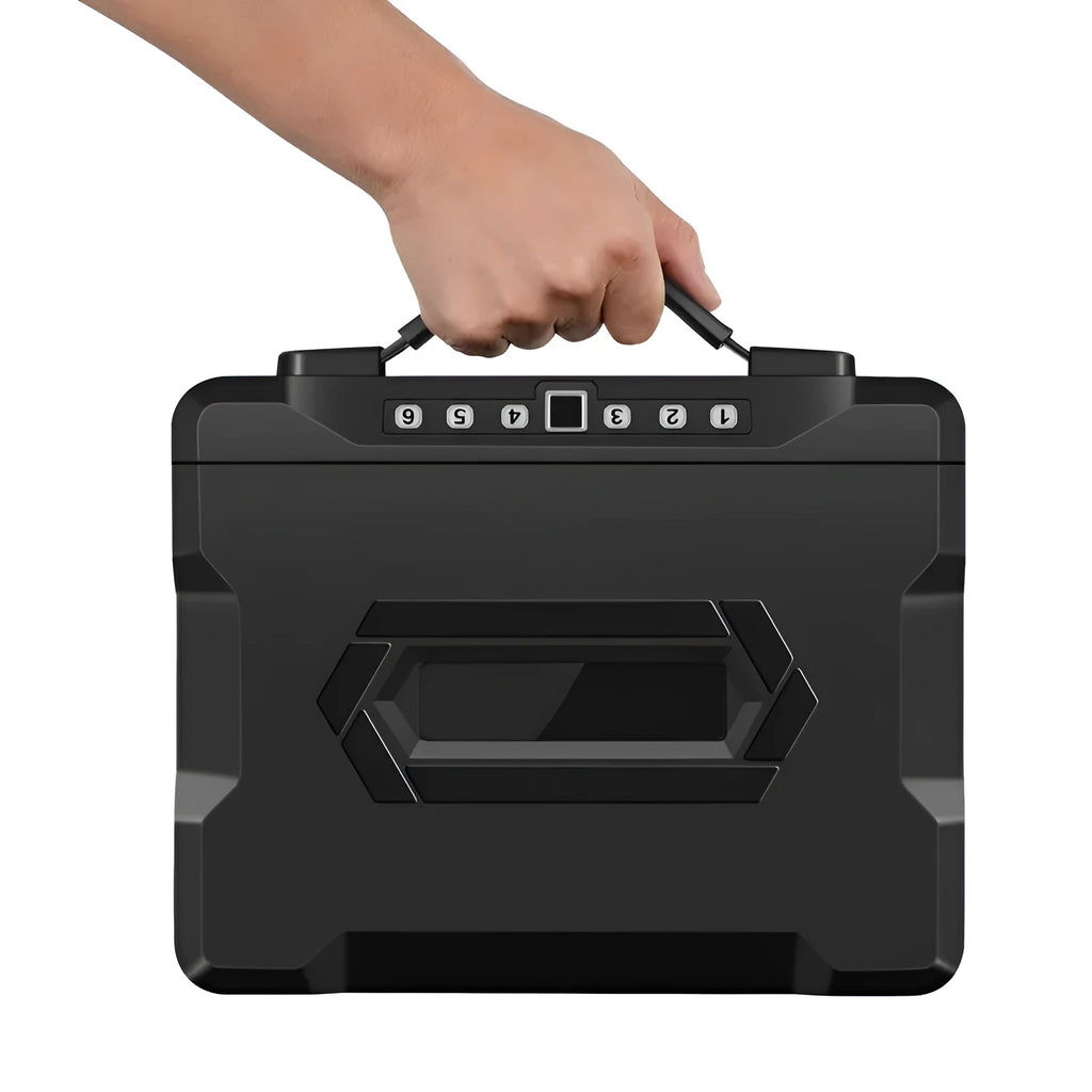 Portable small password safe mechanical lock steel security box L12 model for cash and documents