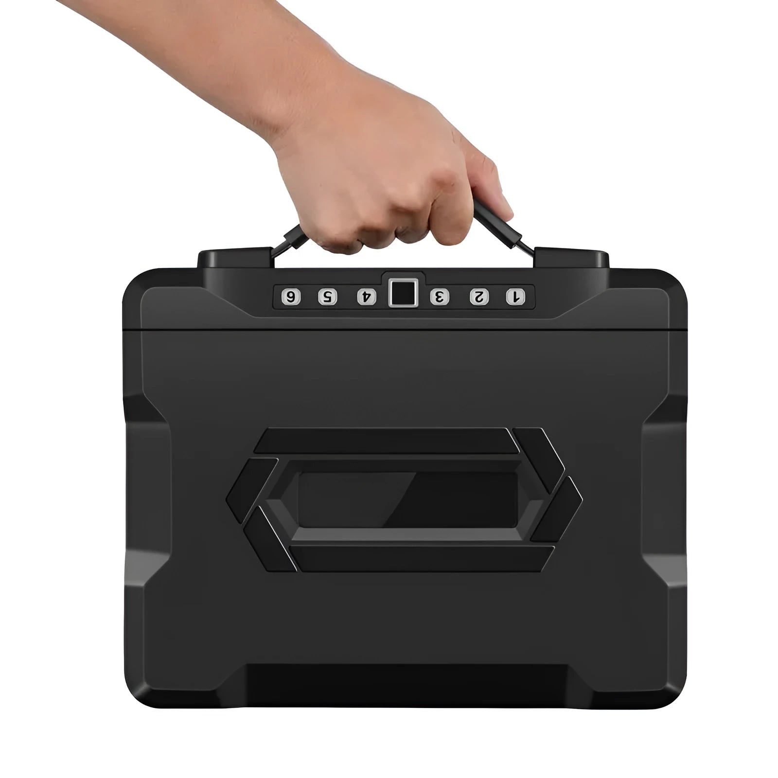 Portable small password safe mechanical lock steel security box L12 model for cash and documents